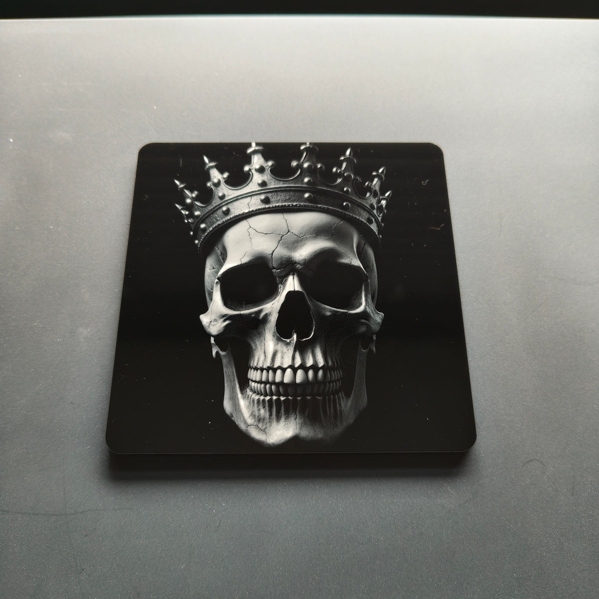 Black Acrylic Coasters Skull Collection